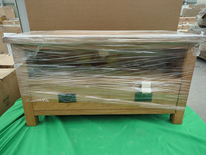 ROS-OUT-00237 Grade-C1 Roseland Furniture Surrey Oak 90cm TV Stand RRP £154.95