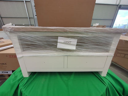 ROS-OUT-00384 Grade-C1 Roseland Furniture Farro Two Tone Corner TV Unit RRP £164.95