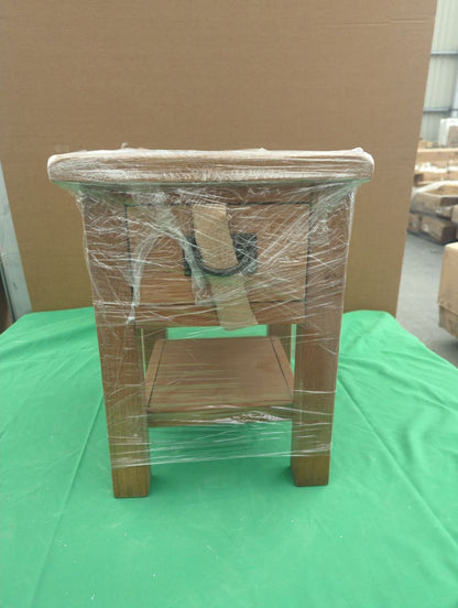 ROS-OUT-00270 Grade-C1 Roseland Furniture Lanner Oak Lamp Table RRP £99.95