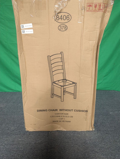 ROS-OUT-00615 Grade-C1 Roseland Furniture Penzance Sage Ladder Back Dining Chair RRP £179.95