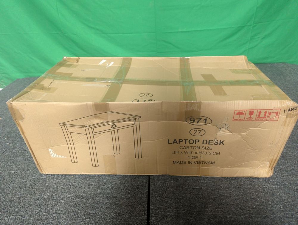 ROS-OUT-00538 Grade-C1 Roseland Furniture Lanner Oak Desk RRP £189.95