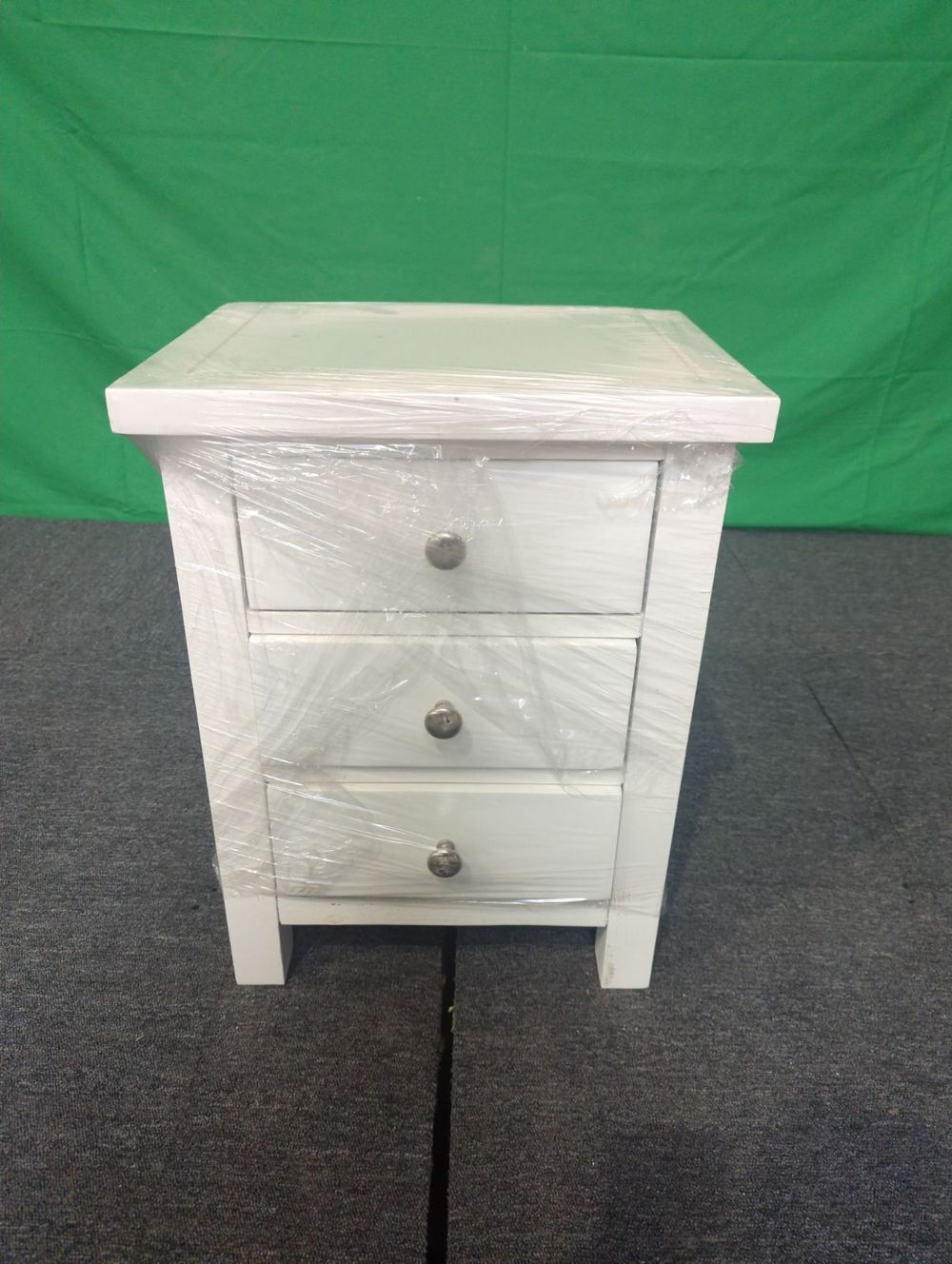ROS-OUT-00514 Grade-C1 Roseland Furniture Cornish 3 Drawer Bedside Table RRP £109.95