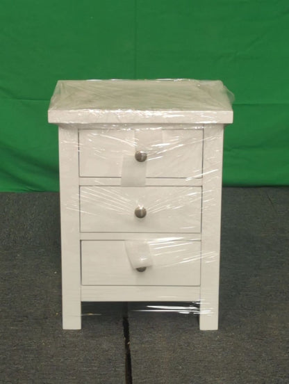 ROS-OUT-00561 Grade-C1 Roseland Furniture Cornish 3 Drawer Bedside Table RRP £109.95