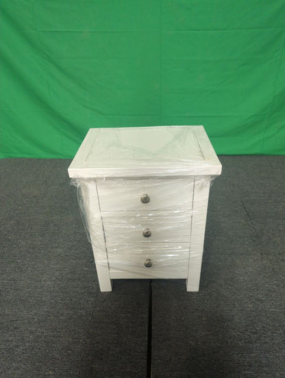 ROS-OUT-00575 Grade-C1 Roseland Furniture Cornish 3 Drawer Bedside Table RRP £109.95