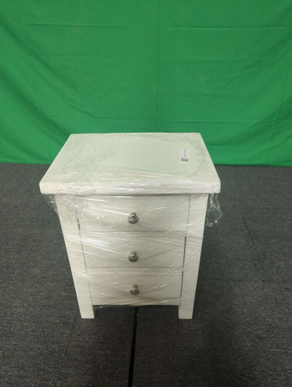 ROS-OUT-00562 Grade-C1 Roseland Furniture Cornish 3 Drawer Bedside Table RRP £109.95