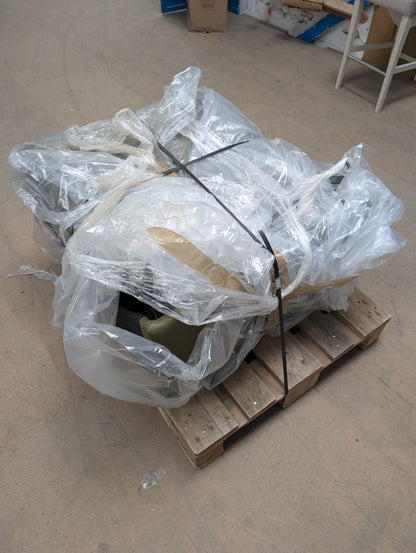 STR-NOR-00224 Grade-BER-DOA Stressless Mary Wood 2 Seater Sofa With 2 Power In Paloma Dark Olive RRP £5869