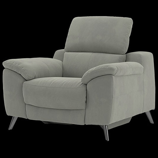 SOF-CHA-00602 Grade-C1 Sofology Collins Chair Lifestyle Textured Fabric Charcoal Armchair Nfo,Light Wood RRP £759