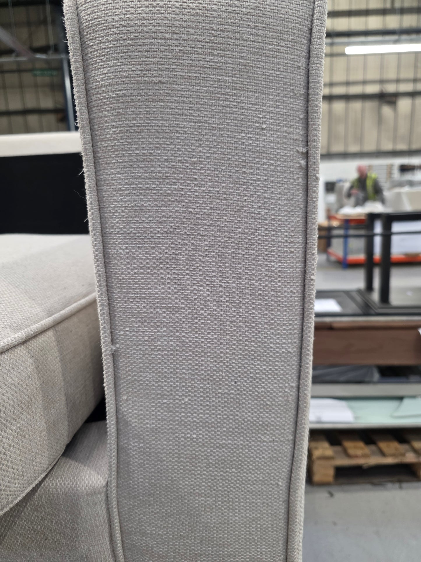 DUS-APM-60704 Grade-BER-DOA Dusk Soho Left Hand Storage Chaise Sofa - Natural RRP £1329