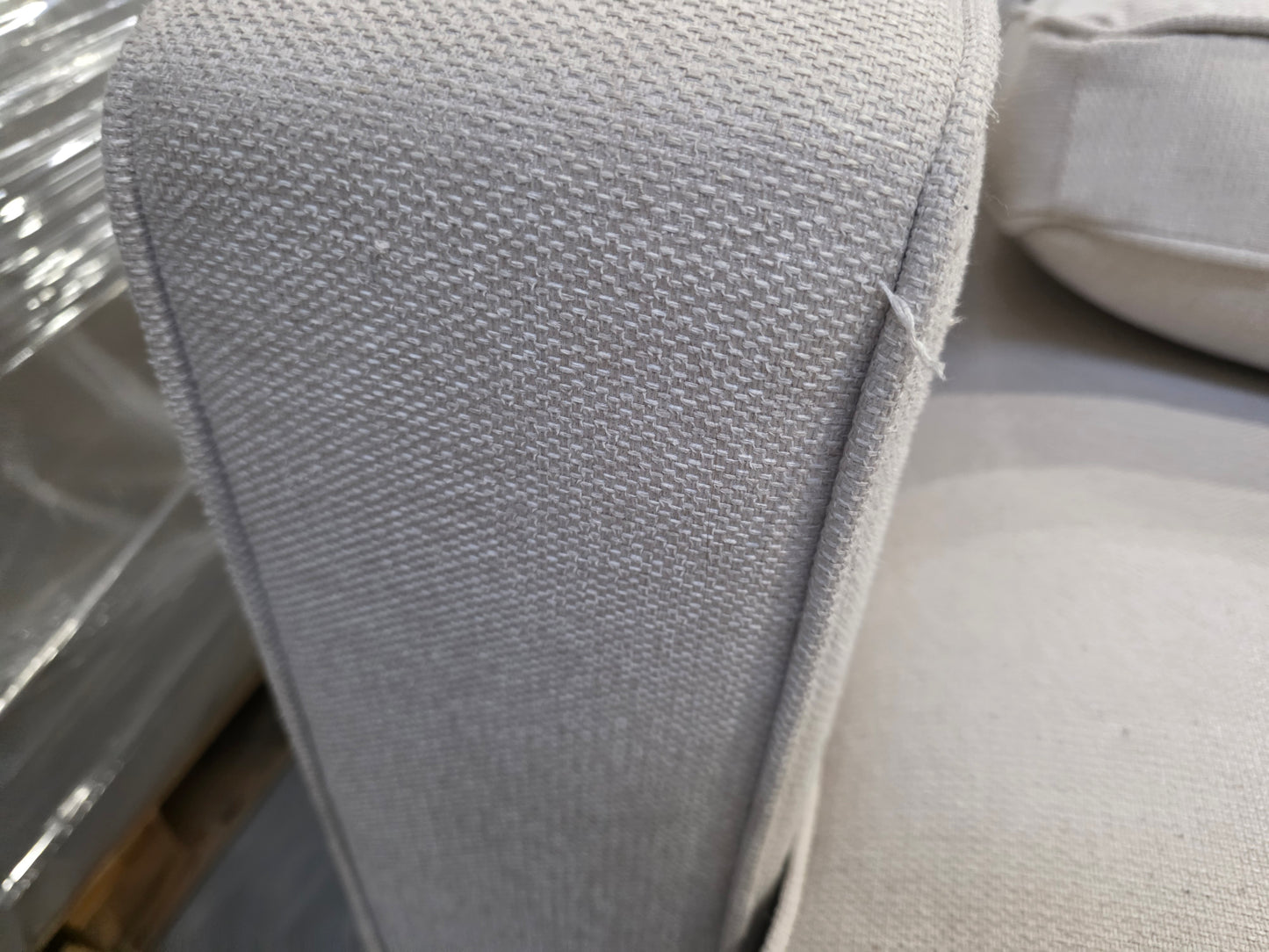 DUS-APM-60704 Grade-BER-DOA Dusk Soho Left Hand Storage Chaise Sofa - Natural RRP £1329