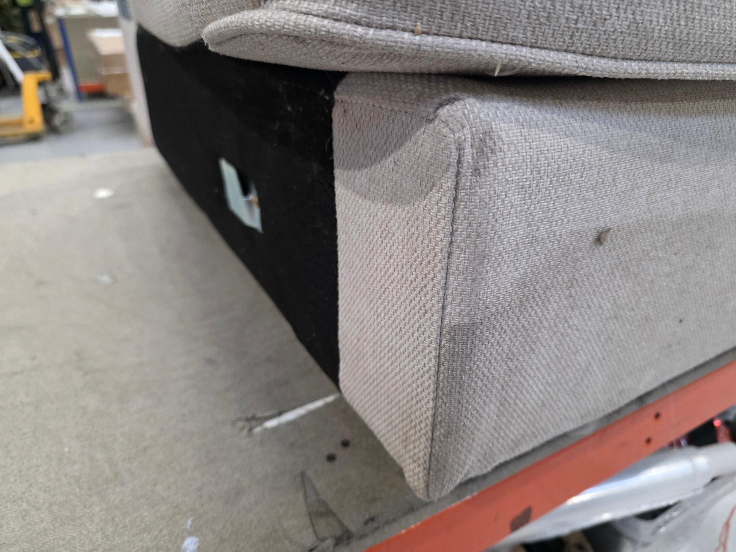 DUS-APM-60704 Grade-BER-DOA Dusk Soho Left Hand Storage Chaise Sofa - Natural RRP £1329