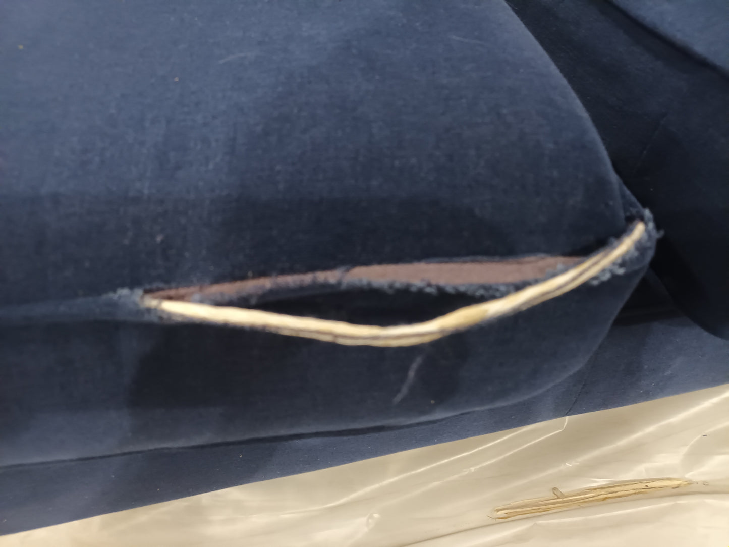 MAS-APM-07066 Grade-BER-DOA Marks & Spencer Copenhagen Small Corner Sofa (lefthand) in Navy Soft Plain Fabric RRP £1699