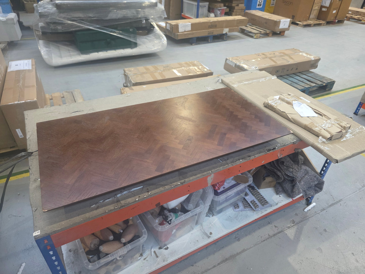 Lot of 6 x Fishe & Lilly Modern Parquet Furniture items grade-DOA Spares or repair RRP £2339.94