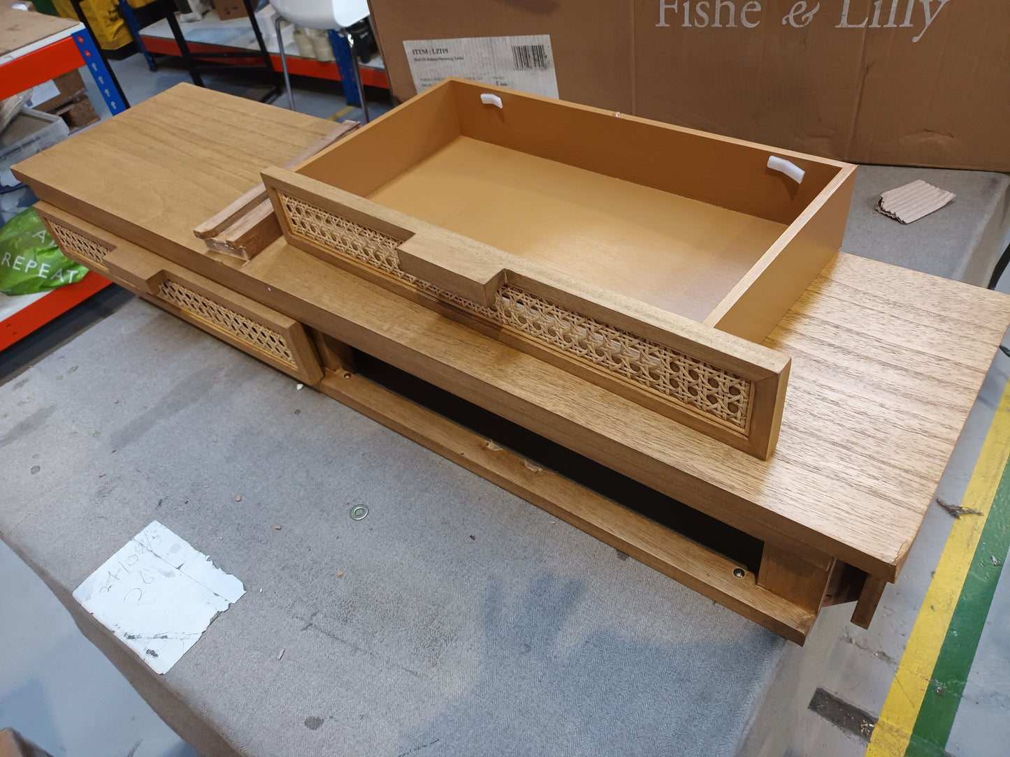 Lot of 6 x Fishe & Lilly Modern Parquet Furniture items grade-DOA Spares or repair RRP £2339.94