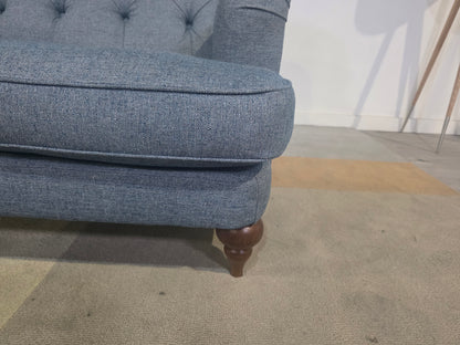 MAS-APM-07178 Grade-C2 Marks & Spencer Rochester Button Loveseat in Duck Aquaclean Weave RRP £999