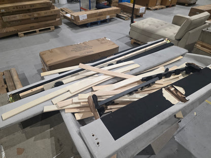 MAS-APM-07175 Grade-BER-DOA Marks & Spencer Colton King size Velvet Bed in Silver RRP £499