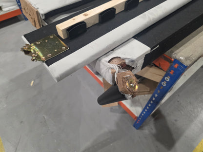 MAS-APM-07175 Grade-BER-DOA Marks & Spencer Colton King size Velvet Bed in Silver RRP £499