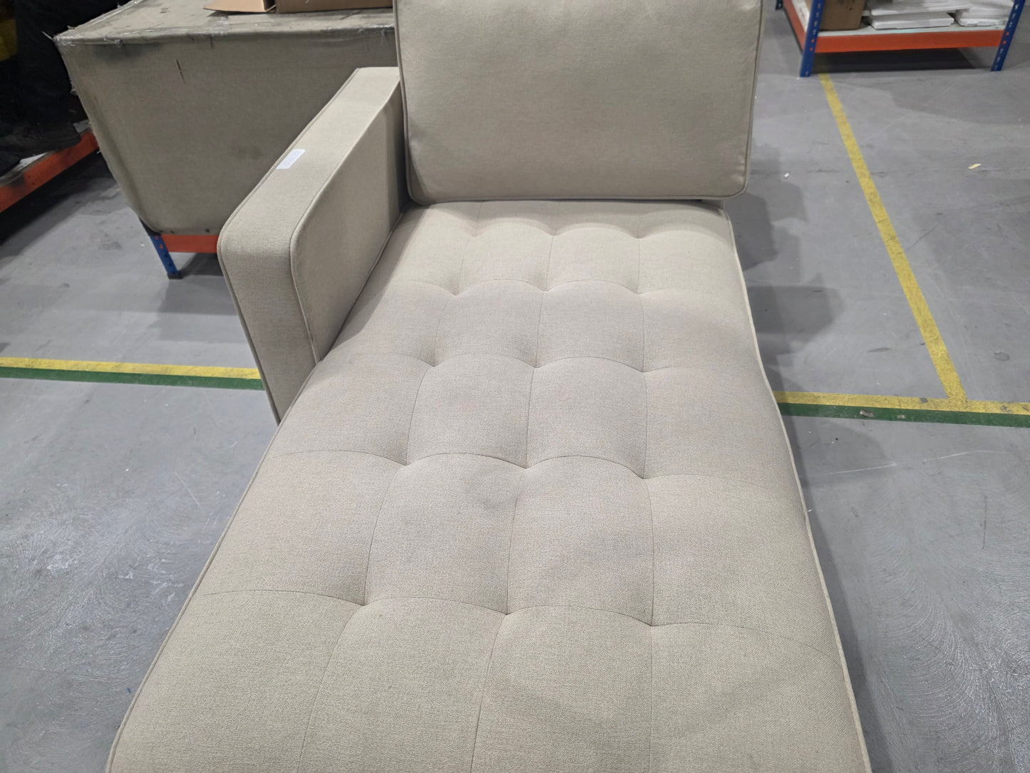 DUS-APM-62990 Grade-C2 Dusk Sloane Left Hand Chaise - Oatmeal RRP £799