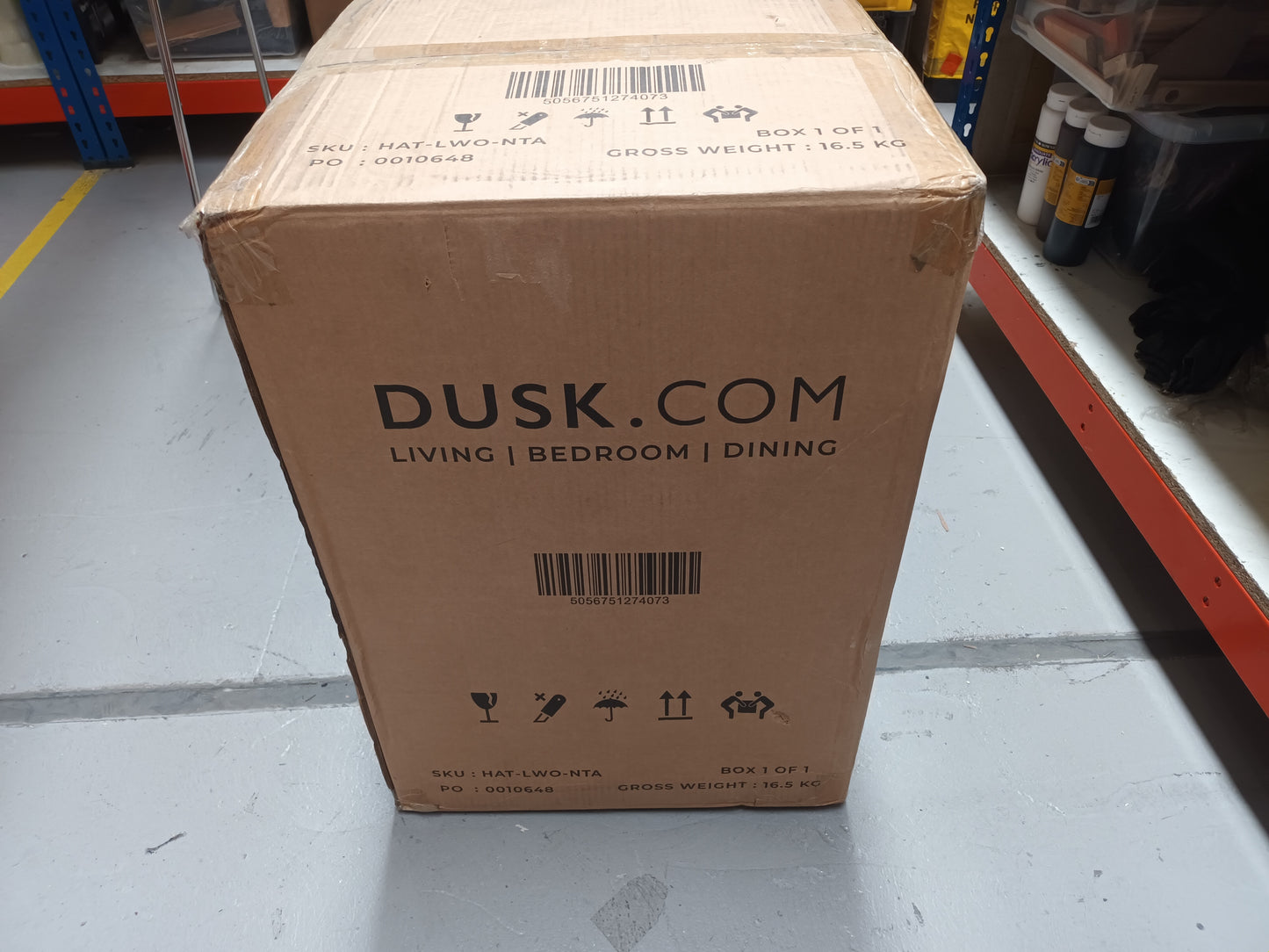 DUS-CC2-03292 Grade-B Dusk Willow Shoe Storage Bench - Oak Effect RRP £67.00