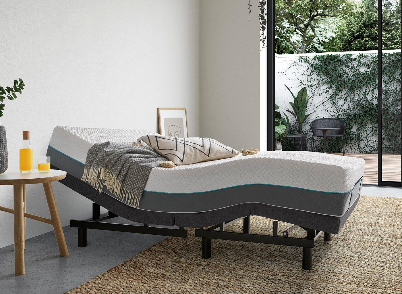 DRE-BED-00144 Grade-C1 Dreams Sleepmotion 200i 4'0 Dark Grey Adjustable Platform Bed Frame RRP £699.00
