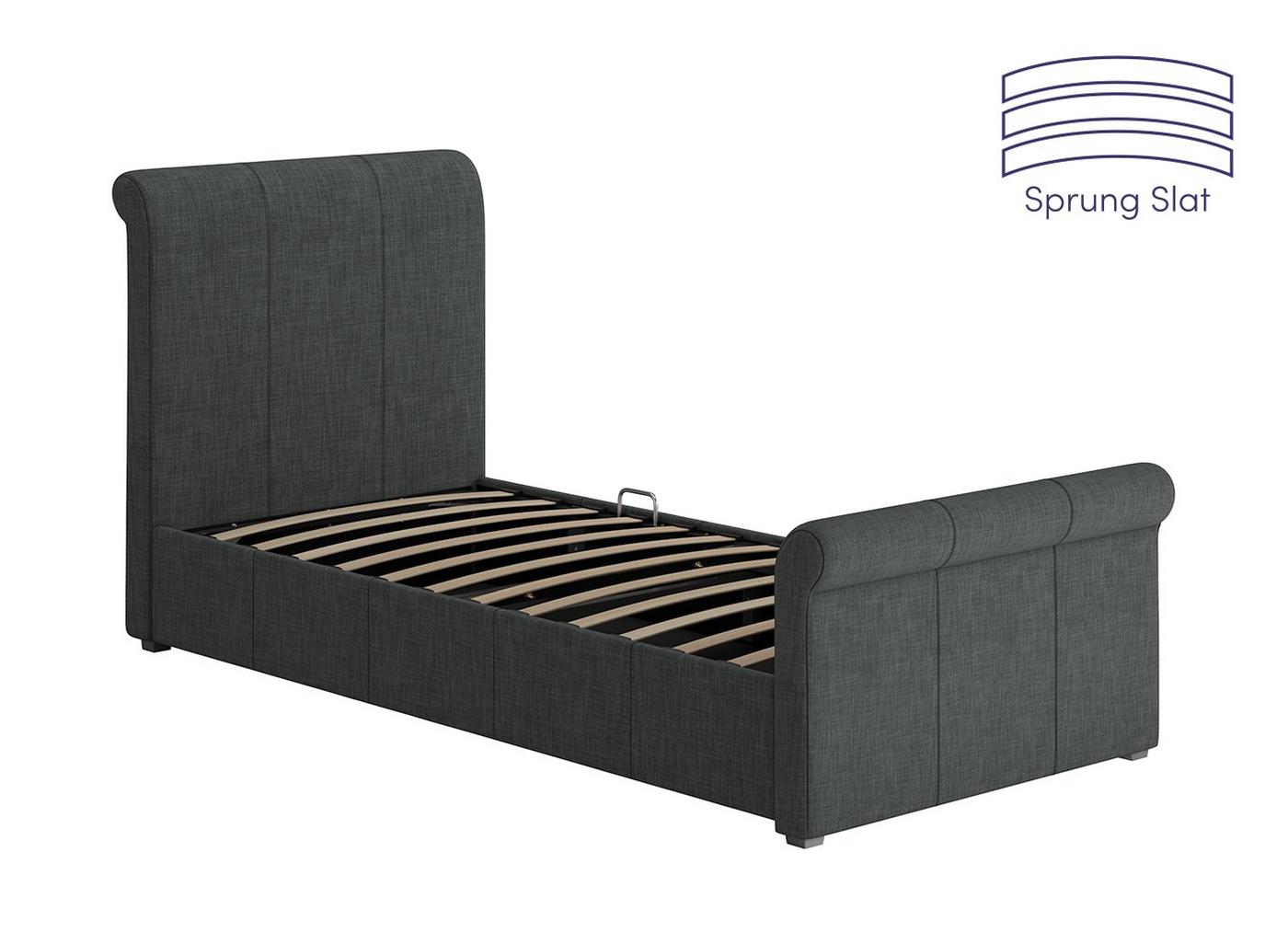 DRE-BED-00127 Grade-C1 Dreams Wilson Single Ottoman Grey RRP £549.00