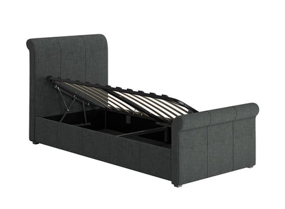 DRE-BED-00127 Grade-C1 Dreams Wilson Single Ottoman Grey RRP £549.00