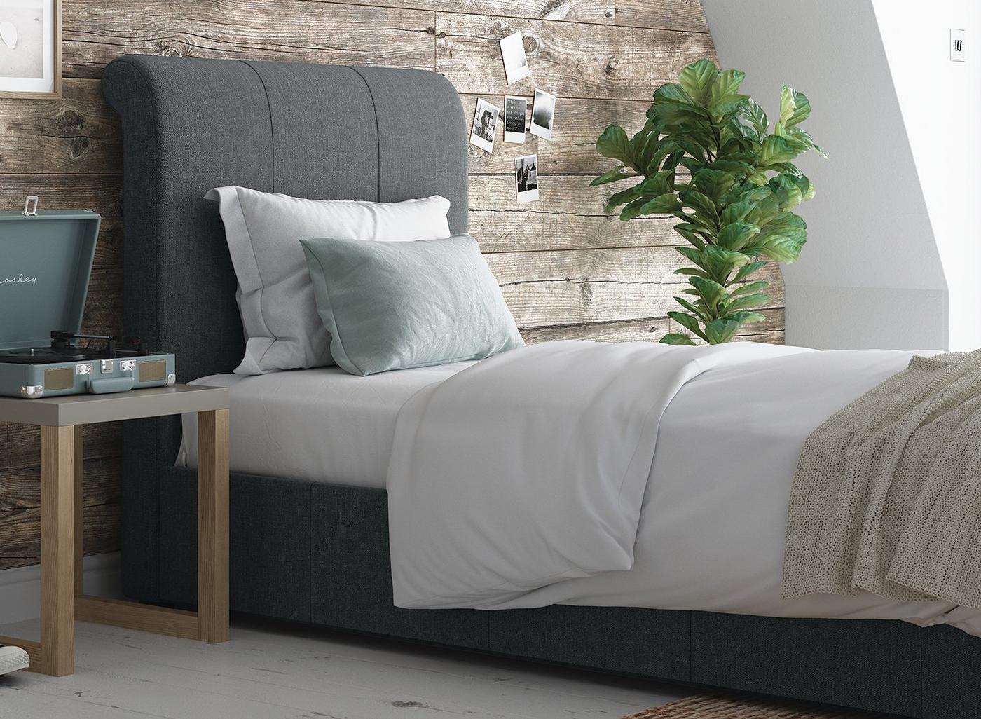 DRE-BED-00127 Grade-C1 Dreams Wilson Single Ottoman Grey RRP £549.00