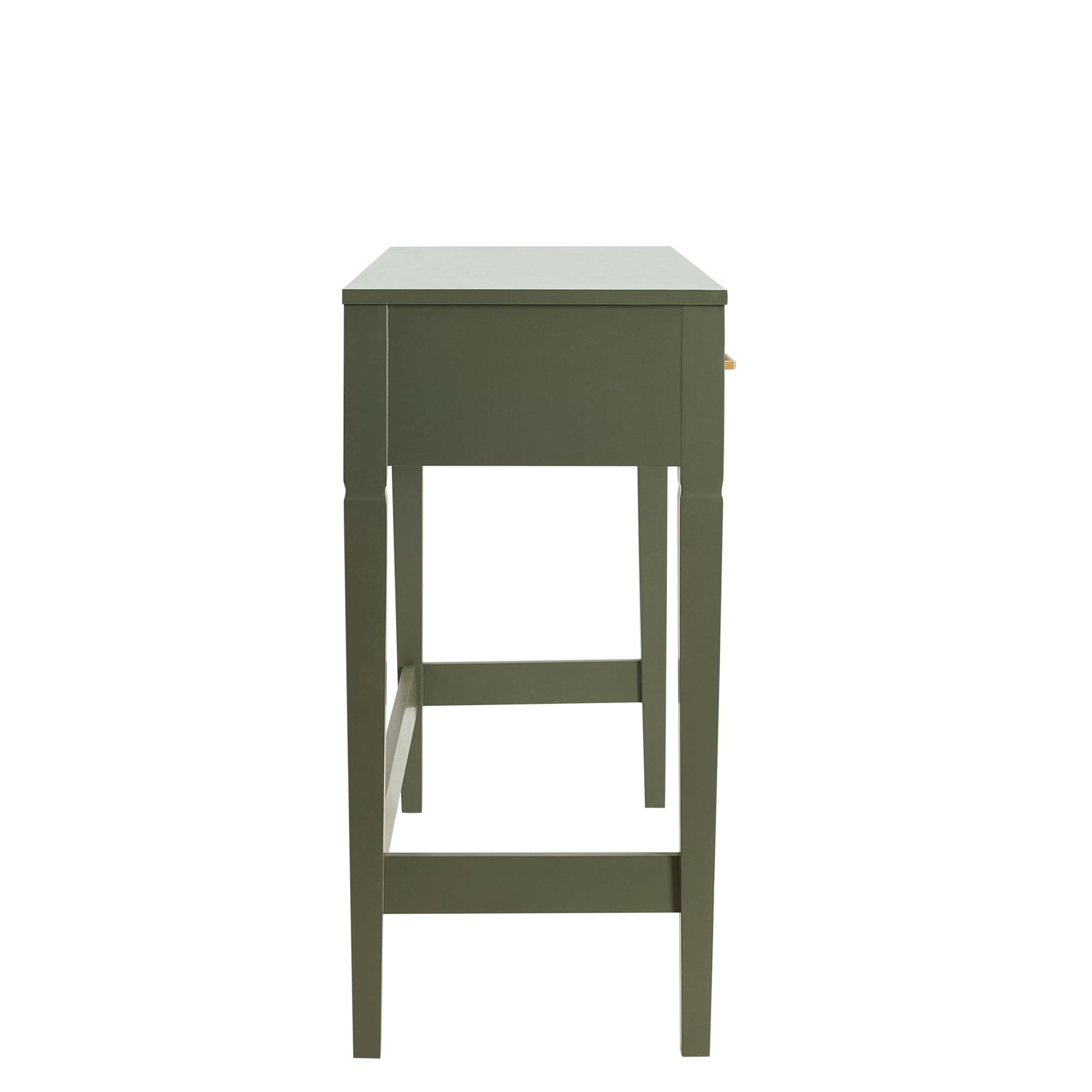 Grade-B Dusk Sienna Vetiver Green & Gold Effect Dressing Table Console RRP £149
