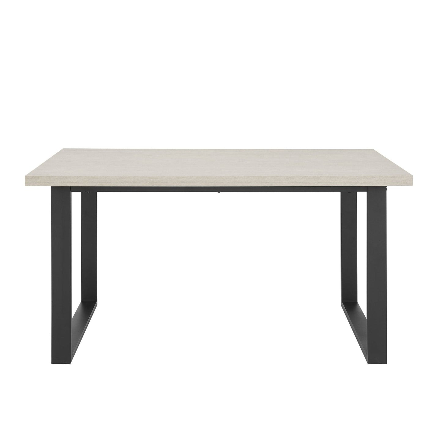 DUS-CC2-01539 Grade-B Dusk Harper 4-6 Seater Dining Table - Wood/Black RRP £309
