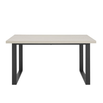 DUS-CC2-01539 Grade-B Dusk Harper 4-6 Seater Dining Table - Wood/Black RRP £309