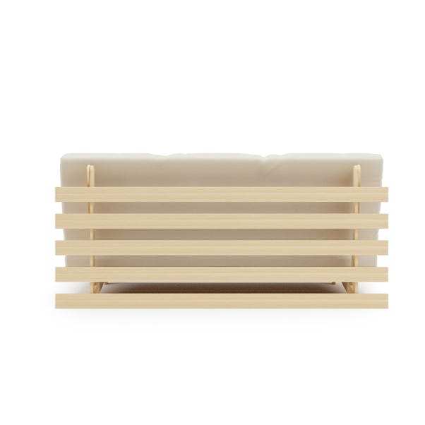 BFW-NEW-00717 Grade-B Big Furniture Warehouse Mito Double Bed in Natural RRP £229