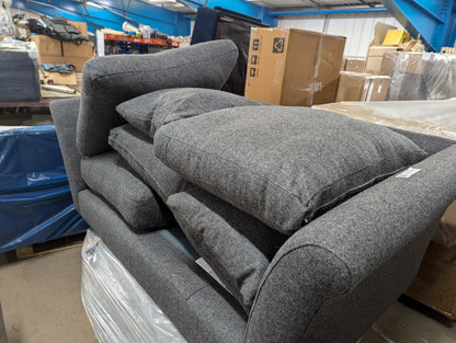 MAS-APM-05256 Grade-BER-DOA Marks & Spencer Scarlett Large 2 Seater Sofa in Dark Grey Wool RRP £1199