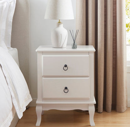 CCG-STO-00480 Grade-C1 Dusk Amelie 2 Drawer Bedside Table - Stone RRP £119.00