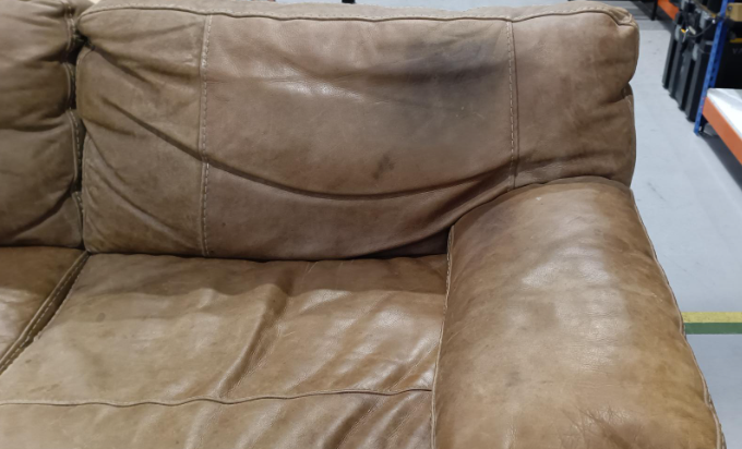 SOF-APM-01042 Grade-BER-DOA Sofology Linara 3 Seat Sofa Utah Espresso 342004 Foam Back RRP £1519