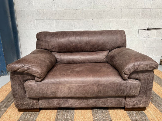 SOF-APM-00882 Grade-B Sofology Santino Loveseat Armchair Utah Brown 342001 RRP £1399