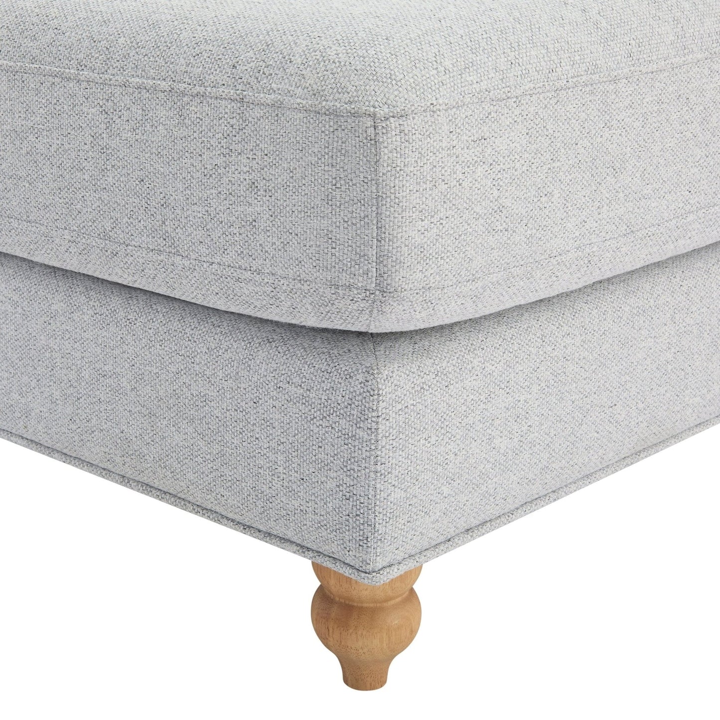 DUS-APM-21666 Grade-B Dusk Hampshire Pouffe - Light Grey RRP £299