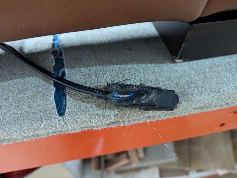 SOF-CHA-00457 Grade-BER-DOA Sofology Laurence Armchair Metz Cognac Power Headrest Power Recline Feet Dark Wood RRP £1349