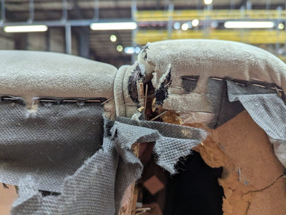 SOF-CHA-01129 Grade-BER Sofology The Fitzrovia Armchair in Matt Velvet Stone Mix Without Trim RRP £519