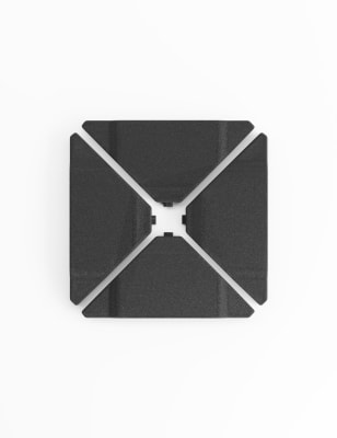 Lot of 10 x M&S Cantilever Parasol Bases in Black - New End of Line (ref MAS-NEW-A-22836) Total RRP £1100