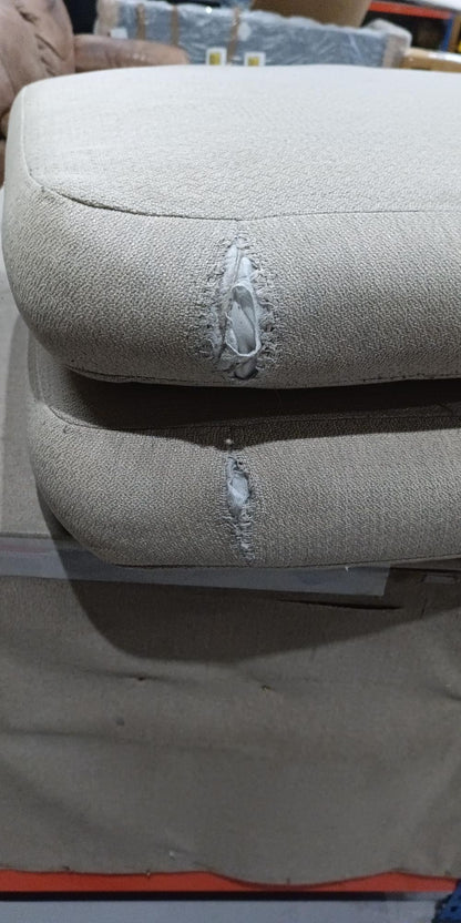 SOF-APM-01033 Grade-BER-DOA Sofology Hyde Park 3Chs-Con Park Global Oatmeal Dark Wood Dark Wood RRP £1759