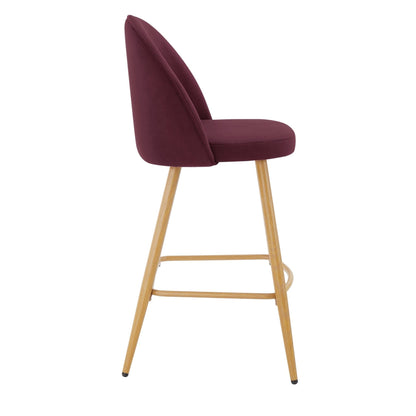 Dusk Iris Set Of 2 Barstools Berry Natural