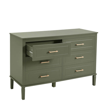 Grade-B Dusk Sienna Vetiver Green 6 Drawer Chest of Drawers RRP £259