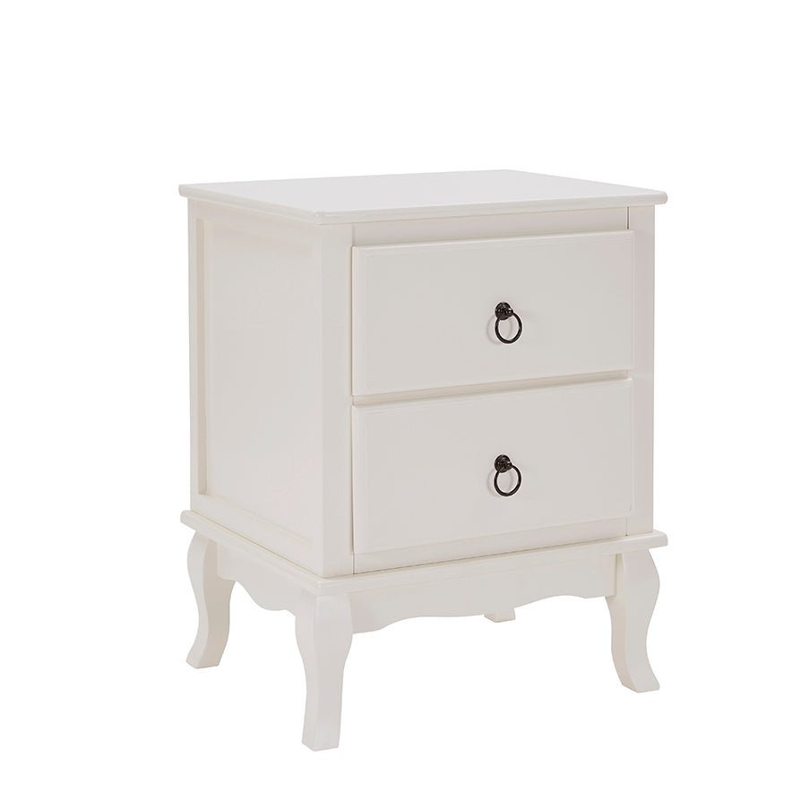 CCG-STO-00480 Grade-C1 Dusk Amelie 2 Drawer Bedside Table - Stone RRP £119.00