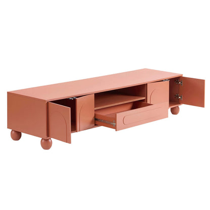 DUS-CC2-04809 Grade-B Dusk Rachel Arch Front Tv Unit for TVs up to 75" - Terracotta RRP £189.00