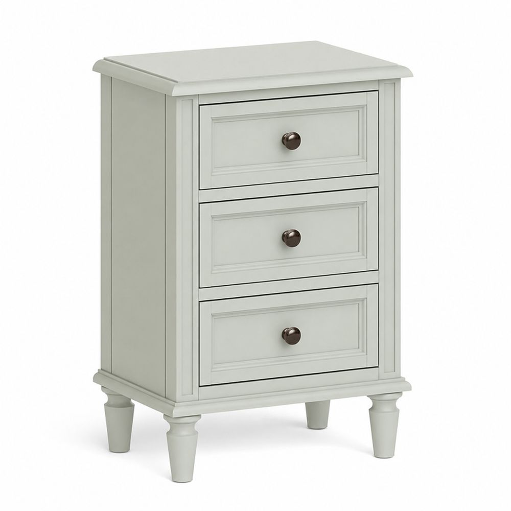 ROS-OUT-00149 Grade-C3 Roseland Furniture Mulsanne Cream Bedside Table RRP £79.95