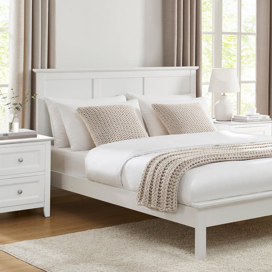 DUS-APM-30262 Grade-B Dusk Salcombe Double Bed Frame - White RRP £349
