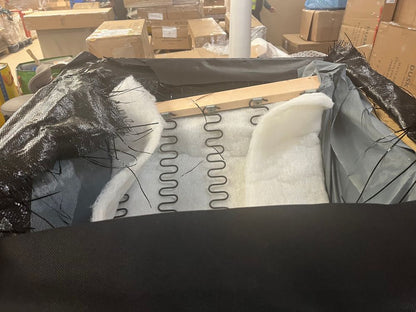 MAS-APM-06105 Grade-BER-DOA Marks & Spencer Abbey Armchair in Charcoal Chunky Weave RRP £699