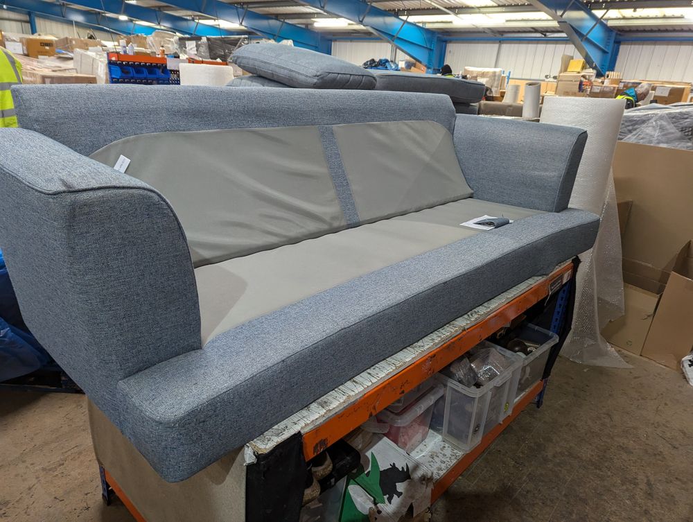 MAS-APM-05737 Grade-BER-DOA Marks & Spencer M&S Copenhagen 4 Seater Sofa in Aquaclean Duck Weave RRP £1299 RRP £1299