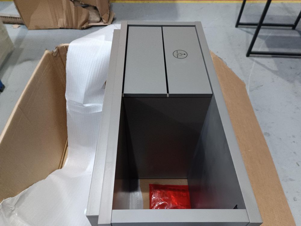 DFS-HO2-05378 Grade-C3 DFS Dellin Coffee Table Nest Walnut And Grey RRP £199