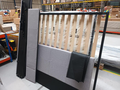 DFS-HO2-04527 Grade-C1 DFS Lox King Size Ottoman Bedframe Grey RRP £399