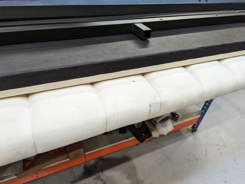 DFS-HO2-05171 Grade-BER-DOA DFS Bryony Side Ottoman Super King Bedframe In Cream RRP £799